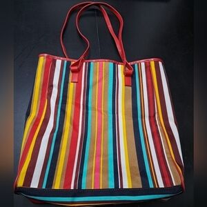 Lancome Striped Tote Bag